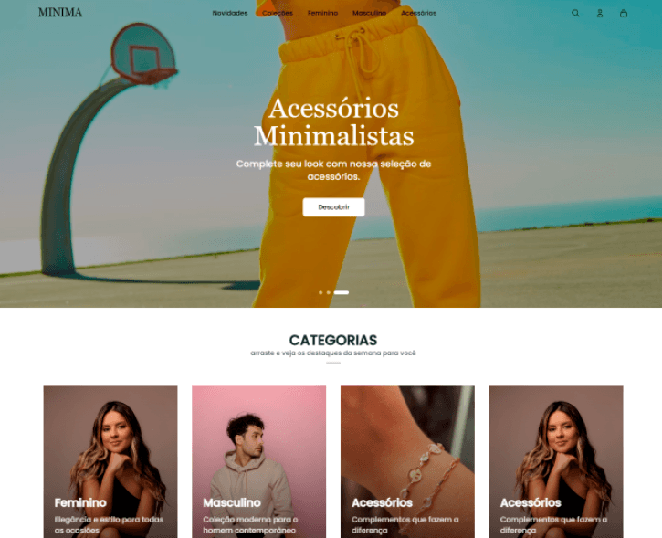 Online store for a luxury lingerie boutique